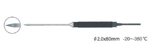 Rixen NK-01-3M โพรบวัดอุณหภูมิปลายแหลม Max.350℃ (Type K) 3M